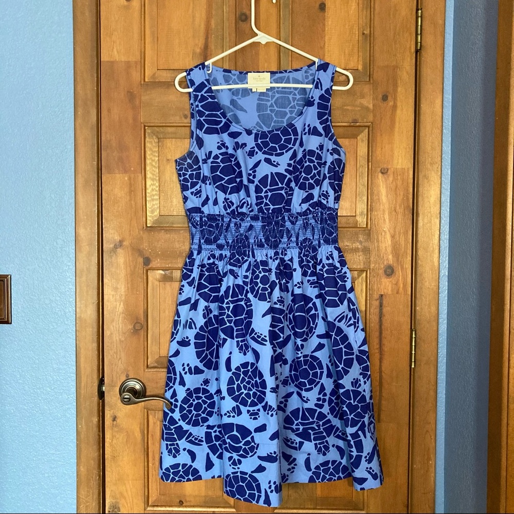Kate Spade New York Sea Turtles smocked dress